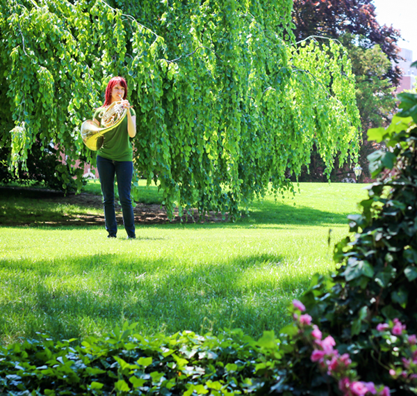 Emily Boyer photo with tree